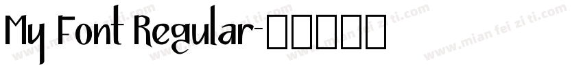 My Font Regular字体转换